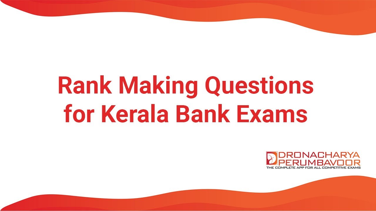 KERALA BANK RANK MAKING STATEMENT LEVEL QUESTIONS DISCUSSION - 8590320387