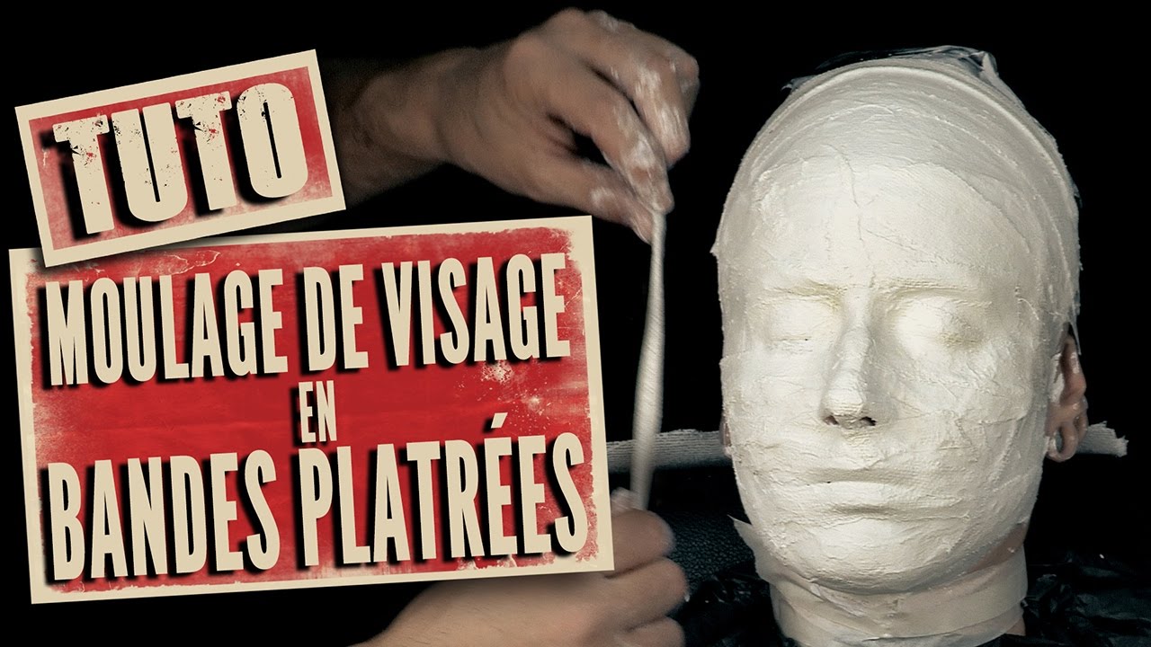 Tuto Comment faire un moulage de visage en bandes platrées