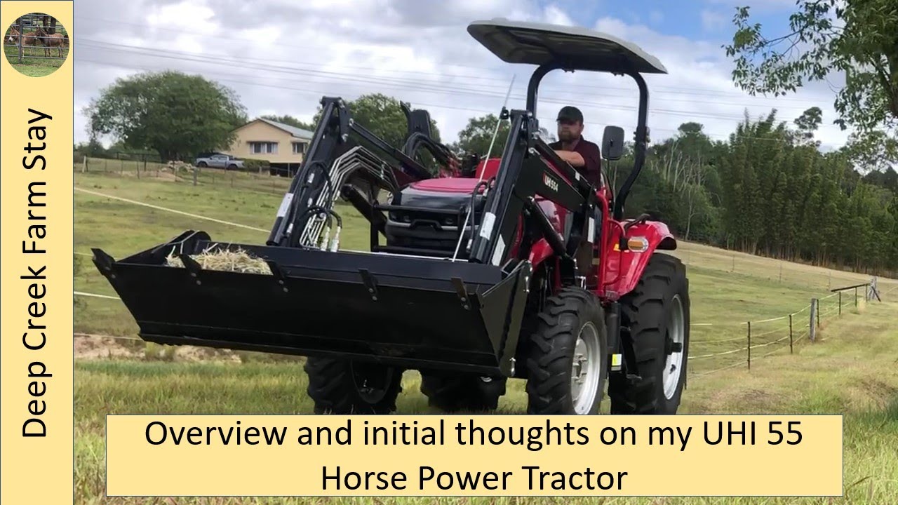 Overview and initial thoughts on our UHI 55 Horsepower Tractor 55HP. UHI554