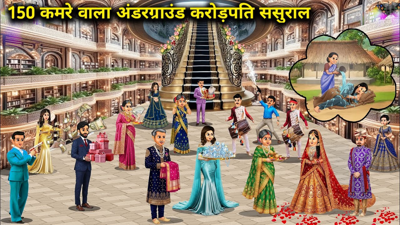आंगन में रहने वाली गरीब बहू का 150 कमरे वाला अंडरग्राउंड करोड़पति ससुराल|The Poor Daughter-In-Law Wh