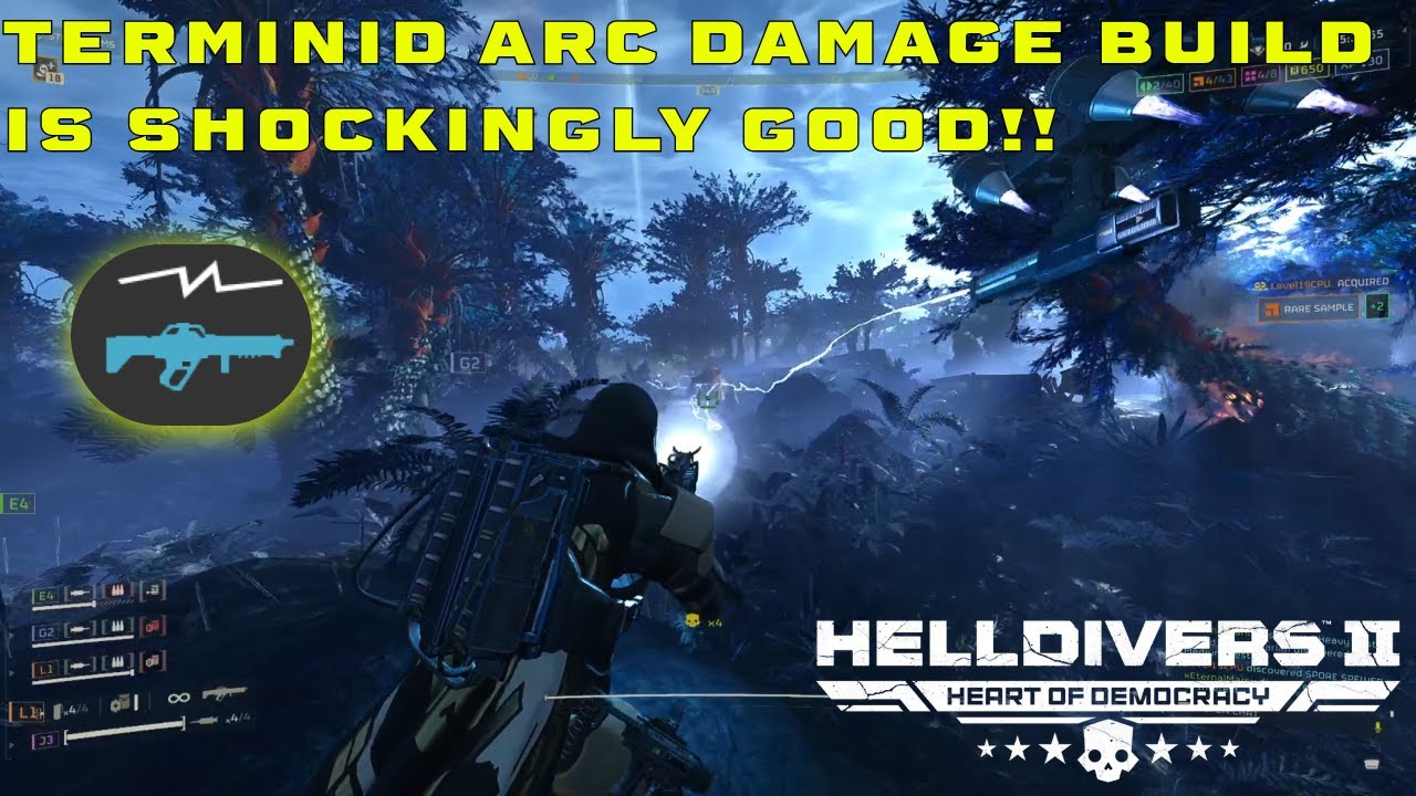 Helldivers 2 | Terminid Arc Thrower Shock loadout  works great!