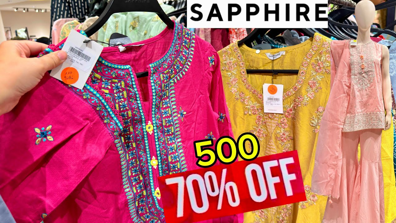 📢Sapphire Weekend Flat 70%Off😱Sapphire Summer Pret 70% Sale 2026&hearts;️Sapphire Sale