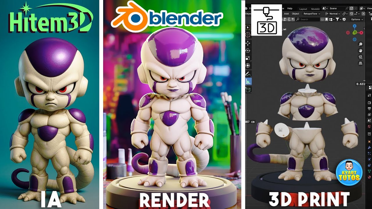 Hitem3D + Blender 🔥 Cómo Preparar y Optimizar Modelos IA para Impresión 3D (Guía Completa)
