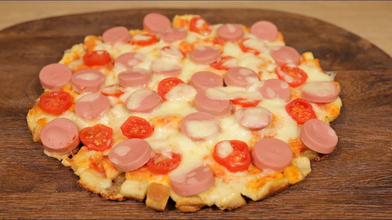 Самый ПРОСТОЙ способ приготовить ПИЦЦУ! 🍕🍕🍕 На сковороде! Без духовки! Без замешивания теста! 😍👍😋