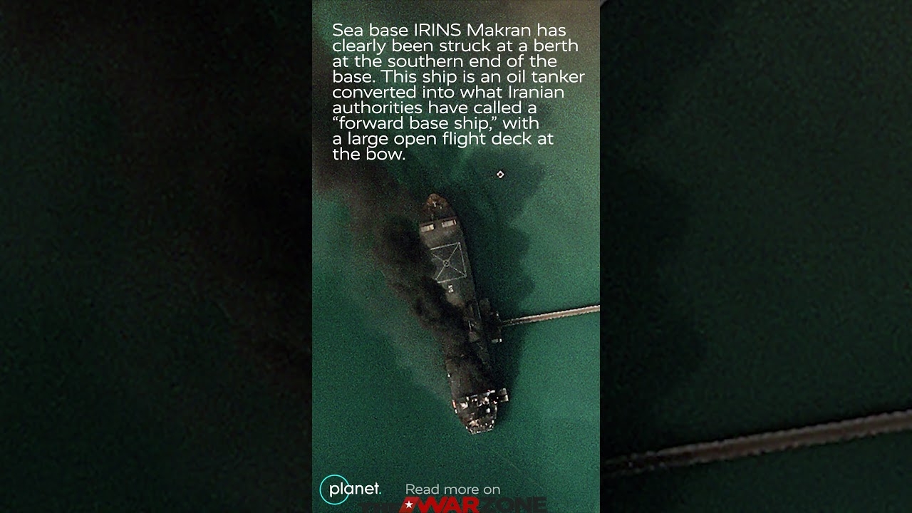 Damage done to Iranian Navy headquarters in Bandar Abbas after U.S. strikes