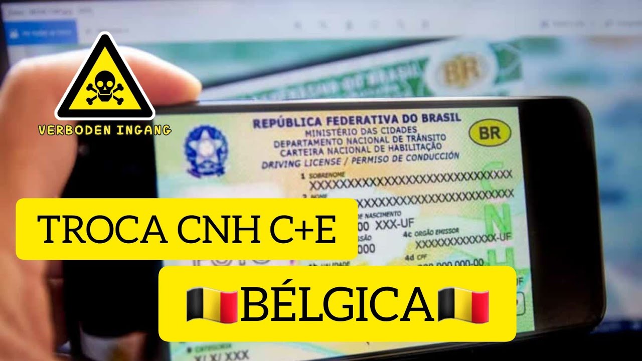 TROCA CNH C+E 🇧🇪Bélgica 🇧🇪
