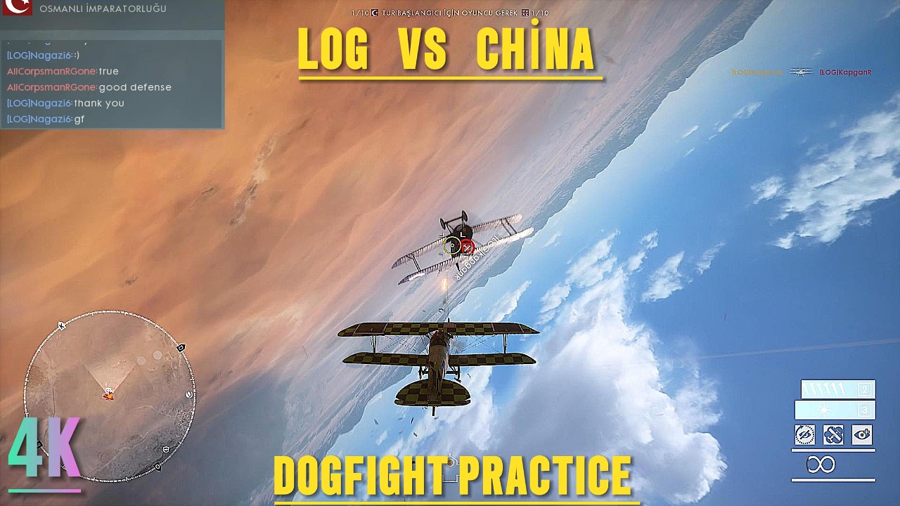 LOG VS CHİNA DOGFİGHT PRACTİCE BATTLEFİELD 1