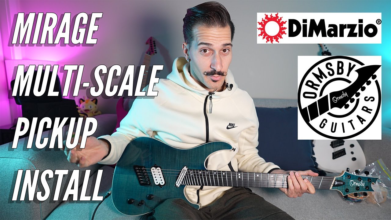 Installing Dimarzio Mirage Pickups In Ormsby SX  Mutli-Scale Guitar | Jake Bowen of Periphery