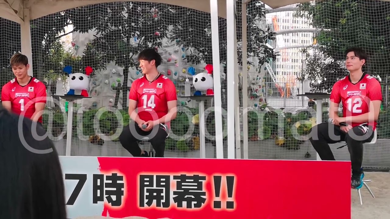 230903 石川祐希 西田有志 髙橋藍 MIYASHITAPARK トークショー 一問一答コーナー ～トーク編～