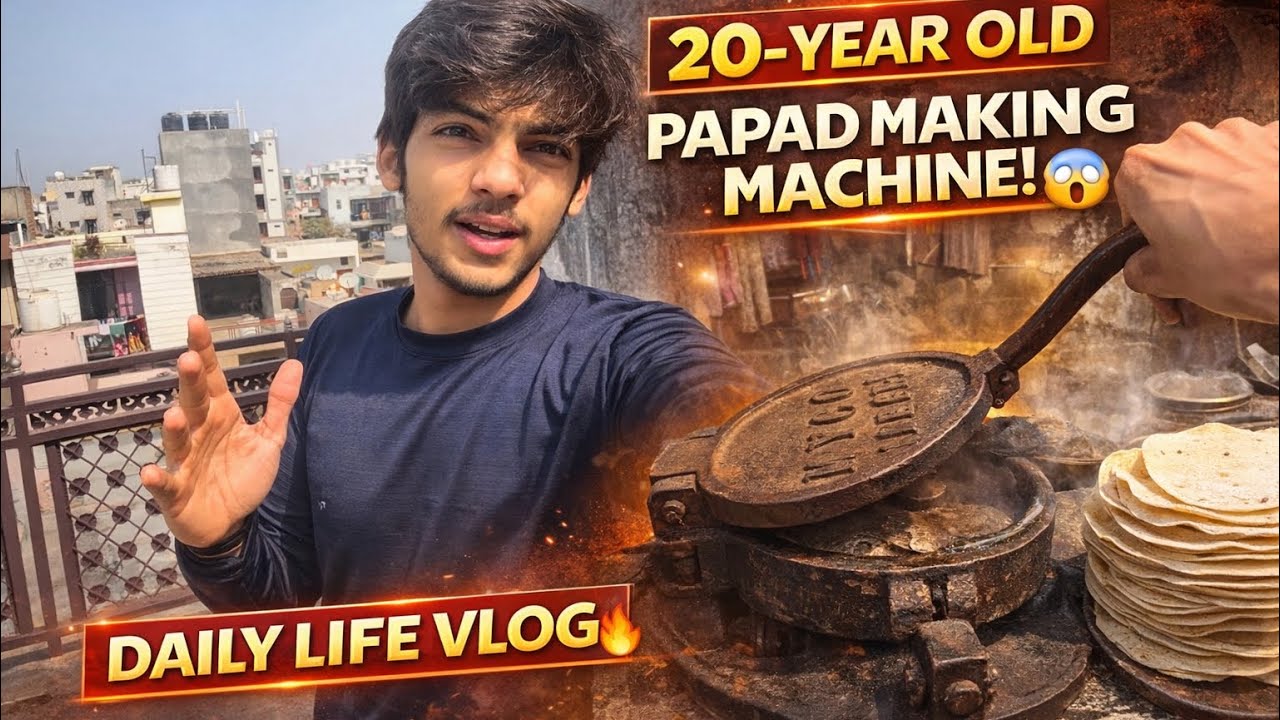 20-Year-Old Papad Machine Still Works?! 😱 | Crazy Daily Vlog 🤯 