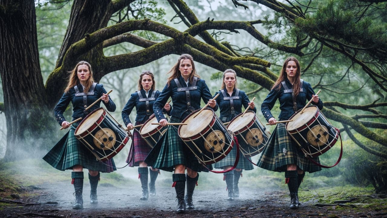 WARRIOR MARCH OF THE HIGHLANDS | Epic Scottish Women with Bagpipes & Drums