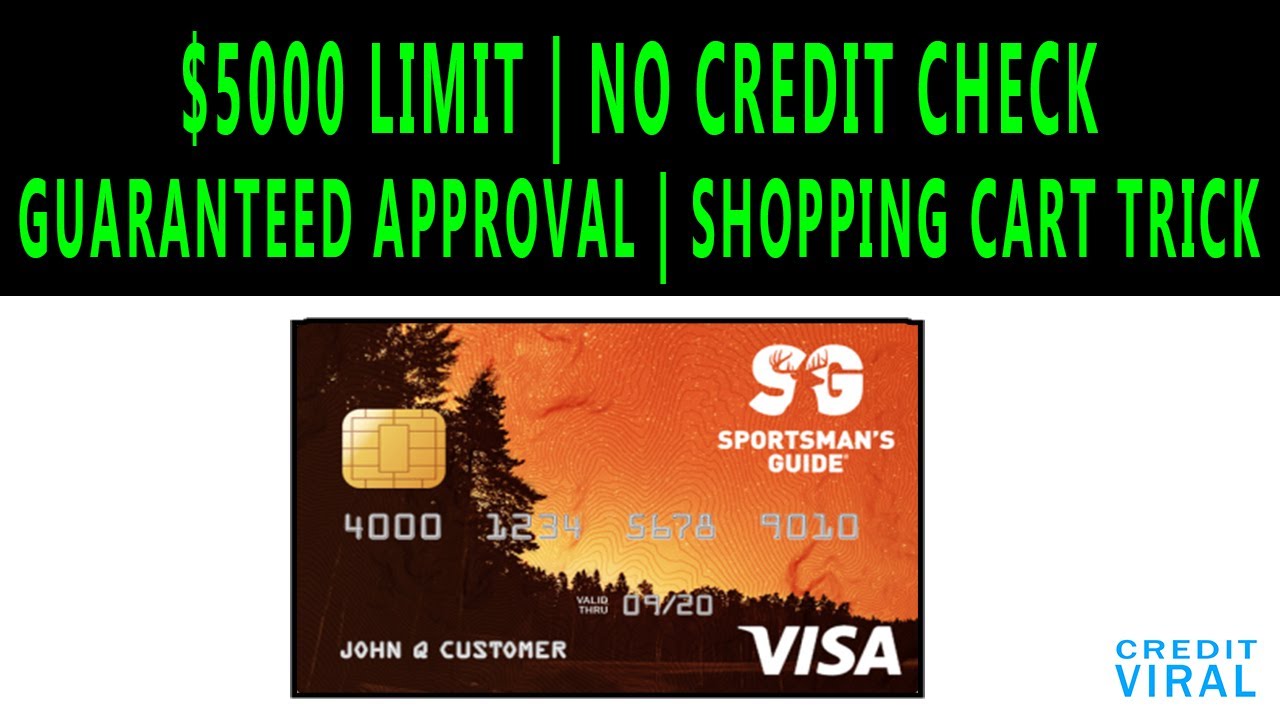 $5000 Credit Limit! No Credit Check Credit Card! Guaranteed Approval ! Shopping Cart Trick