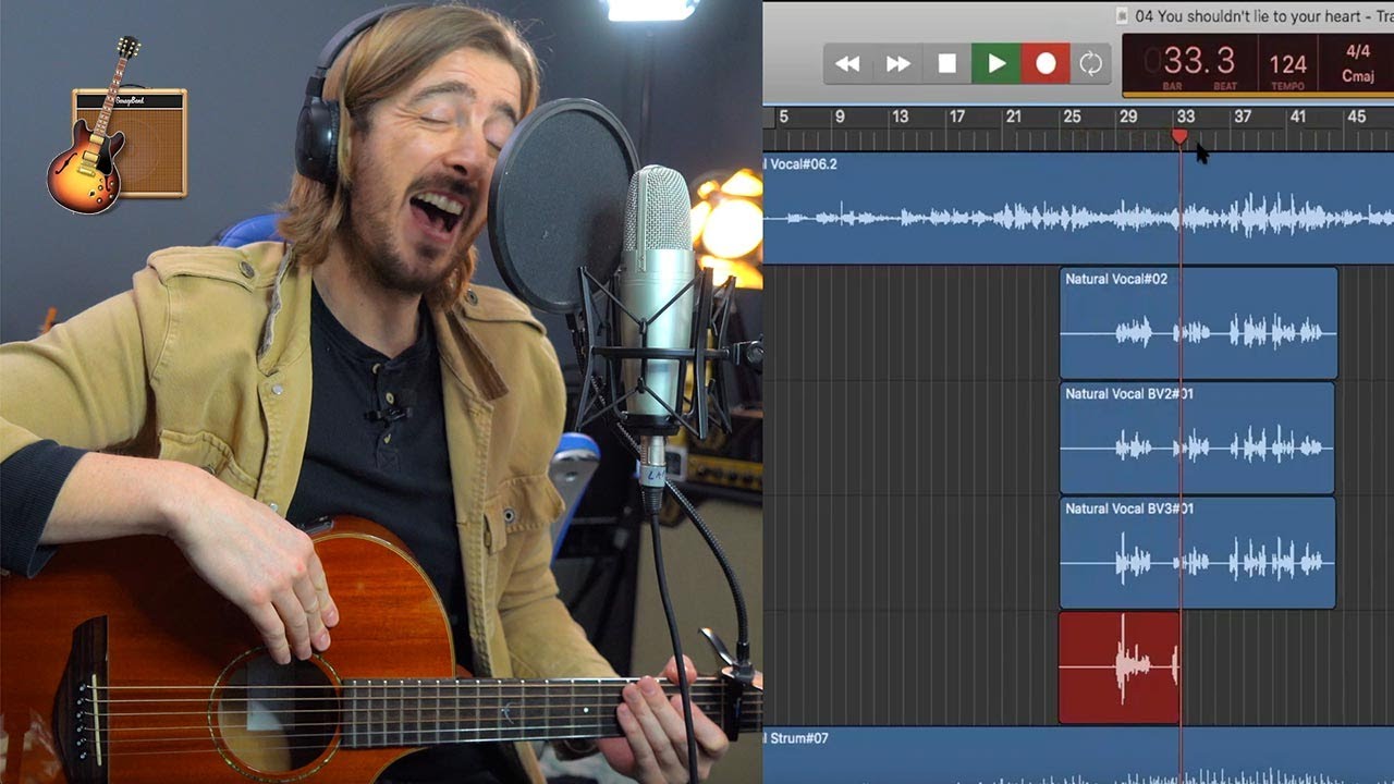 How to Sing Vocal Harmonies for Beginners (Garageband tutorial)