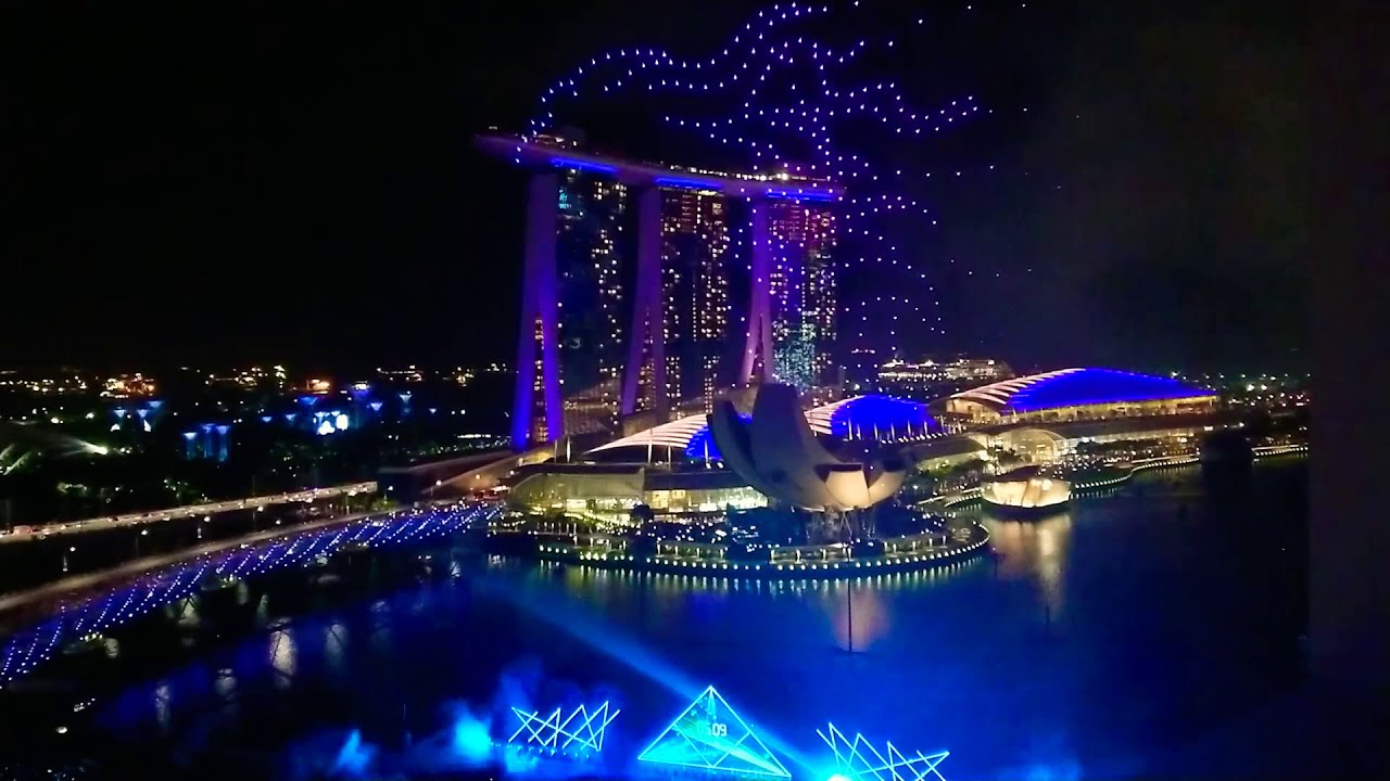 2020年 シンガポール カウントダウン 花火