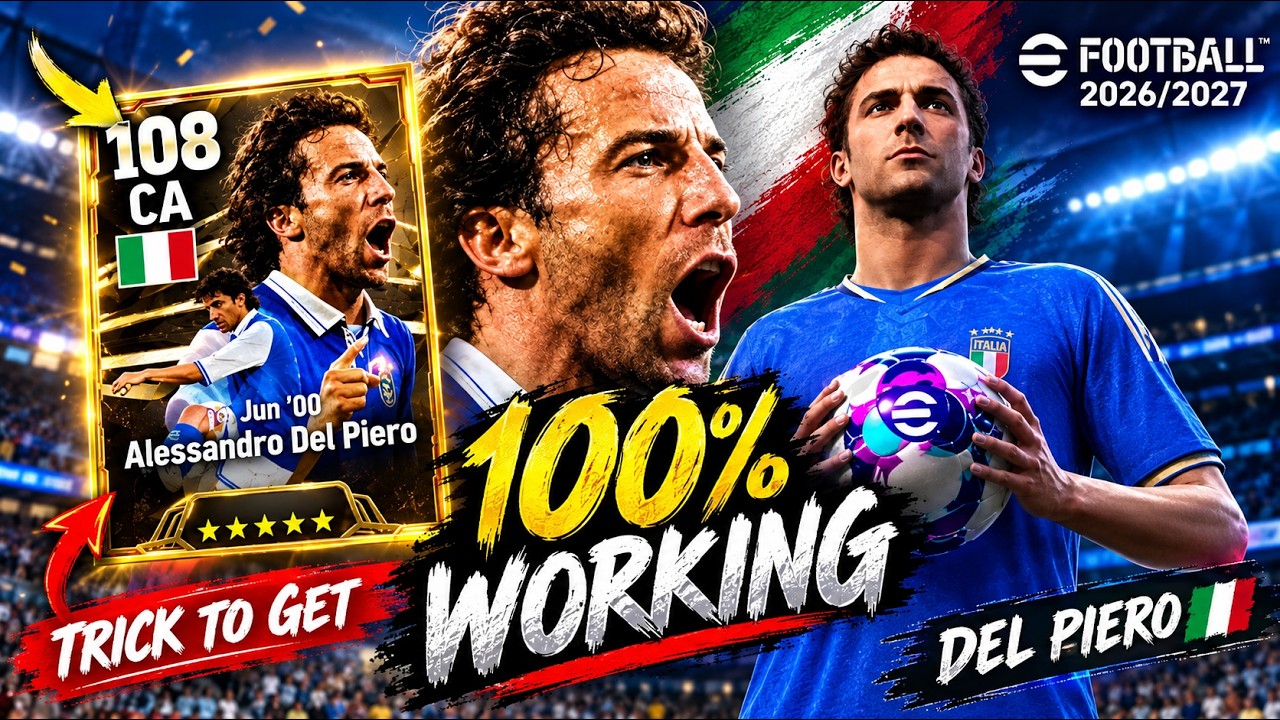 100 COINS TRICK! 😱 How to Get Del Piero, Bale & Rosick&yacute; | National All-Stars | eFootball 2027