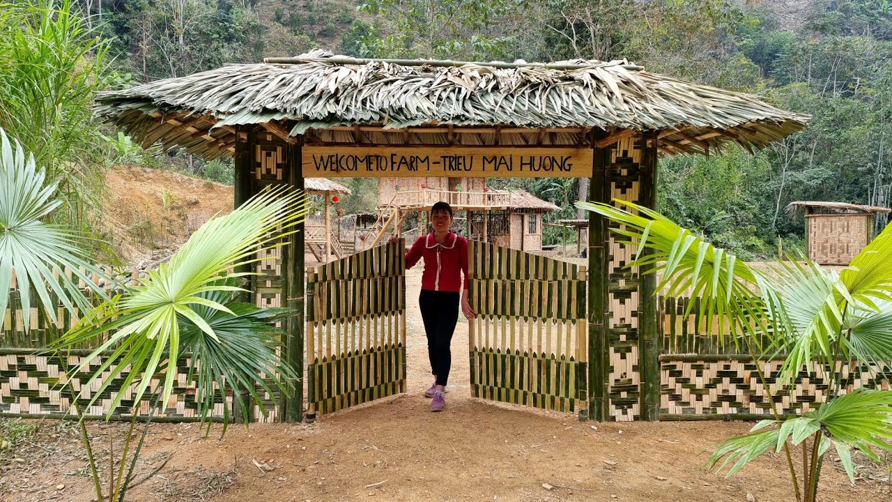 Trieu Mai Huong: 3 Days To Complete The Farm Gate, With Bamboo - Celebrate the Lunar New Year