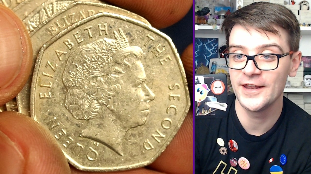 &iexcl;Encontr&eacute; un par de monedas de 50 peniques realmente raras! Bolsa de b&uacute;squeda de monedas de 50 pe...
