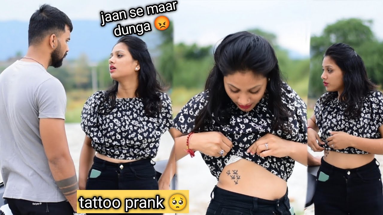 tattoo prank 🥺  पड़ा भारी  || prank on boyfriend || gone wrong  || veer Samrat vlog