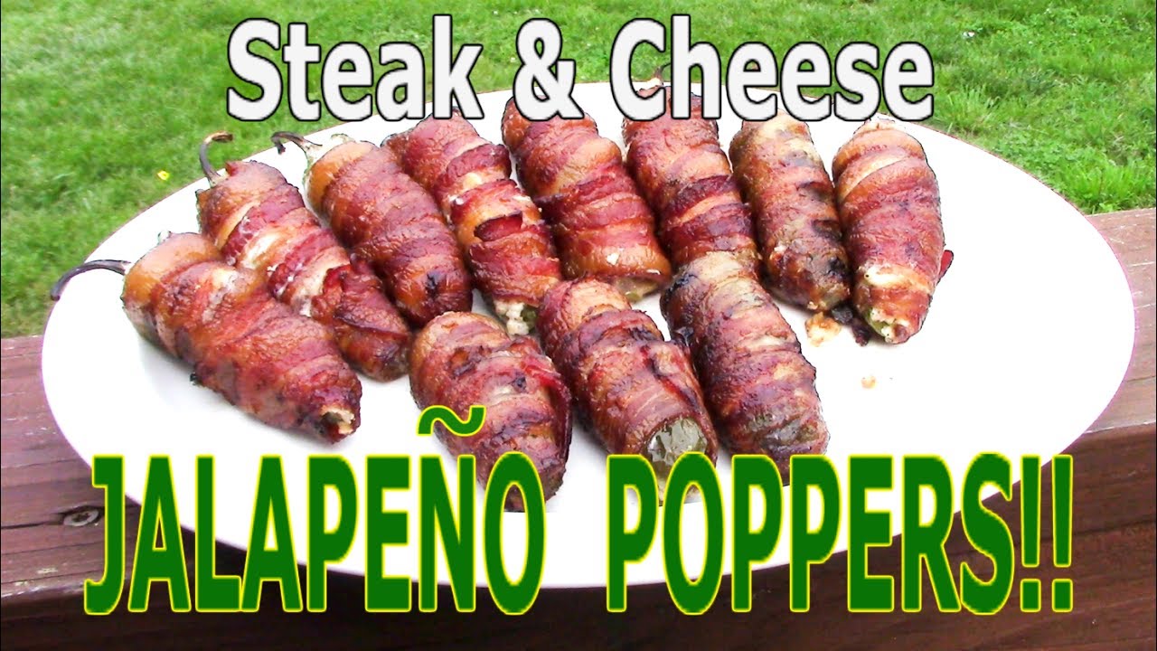 CHEESESTEAK POPPERS!! - How To Make Jalapeno Poppers - The Wolfe Pit
