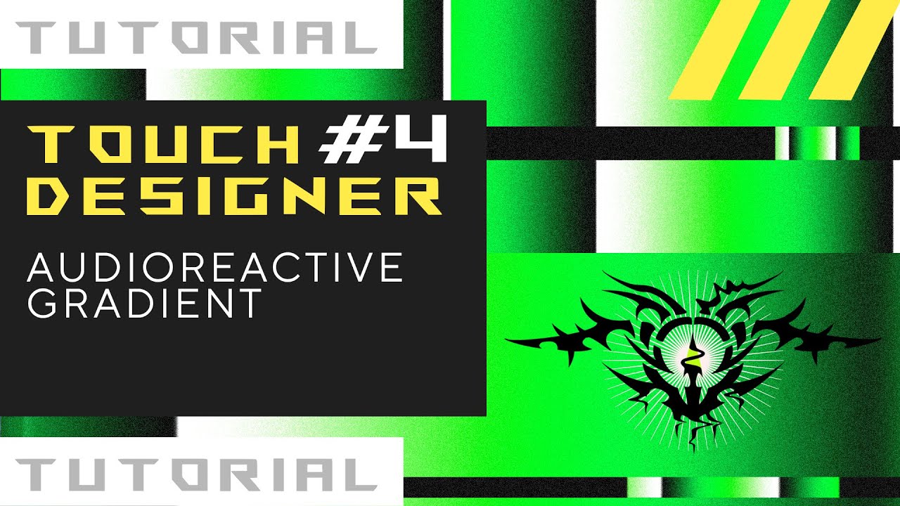 TouchDesigner tutorial #4. Audioreactive gradient pattern, inspired by Robert Henke and #techno