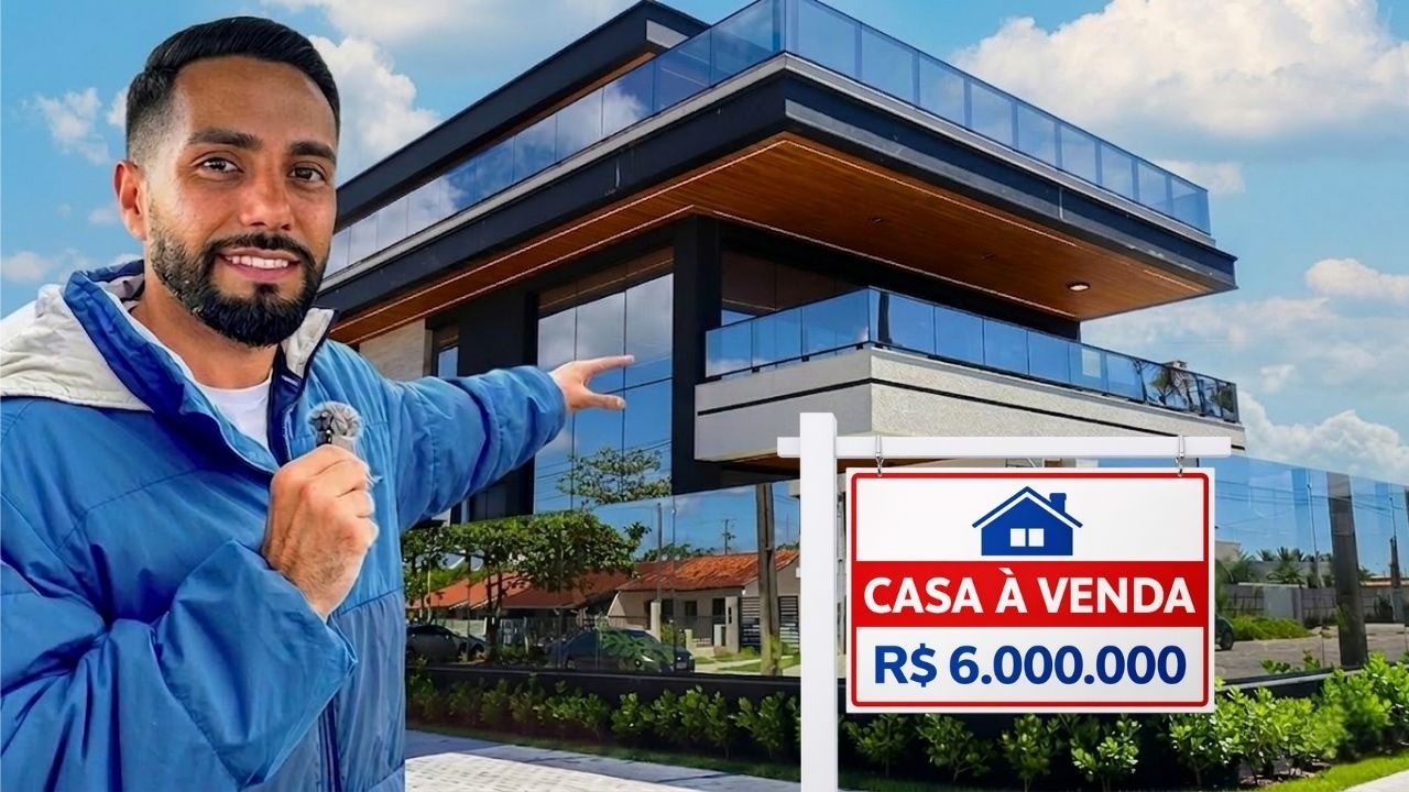 Visitei uma Casa de 6 Milhões no Litoral do Paraná
