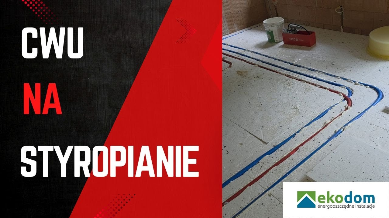 Ciepła wodna na styropianie