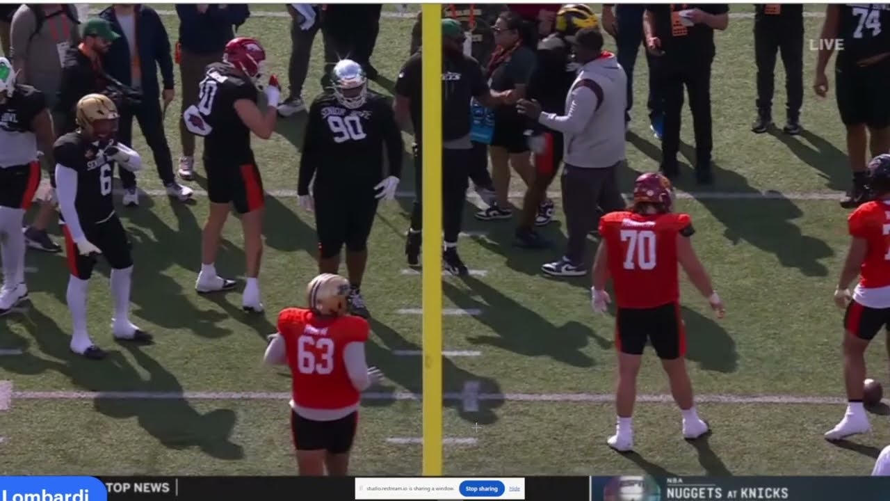 ✭ Senior Bowl Day 2 National Team OL vs DL 1 on 1
