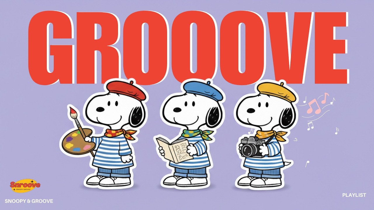 [Playlist] Happy Morning Pop Grooves with Snoopy ☀️✨ Feel-Good Music for Study, Work & Chill