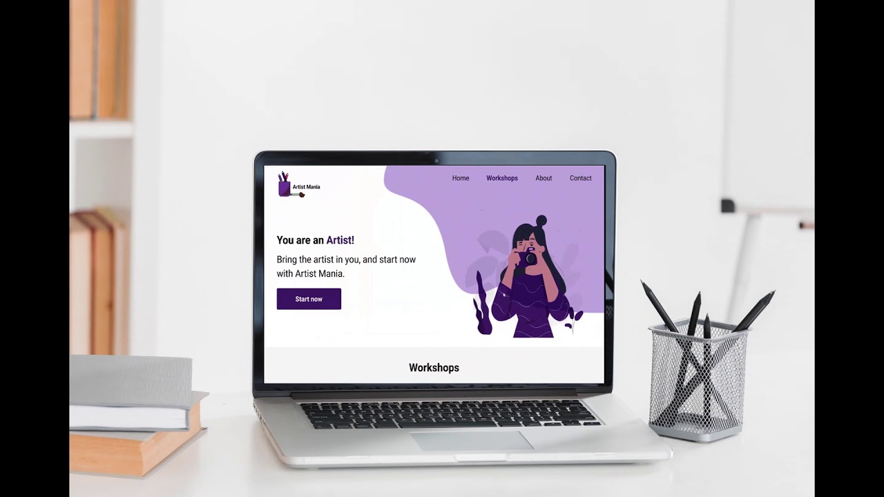 Website Interactive prototype Mockup using Figma