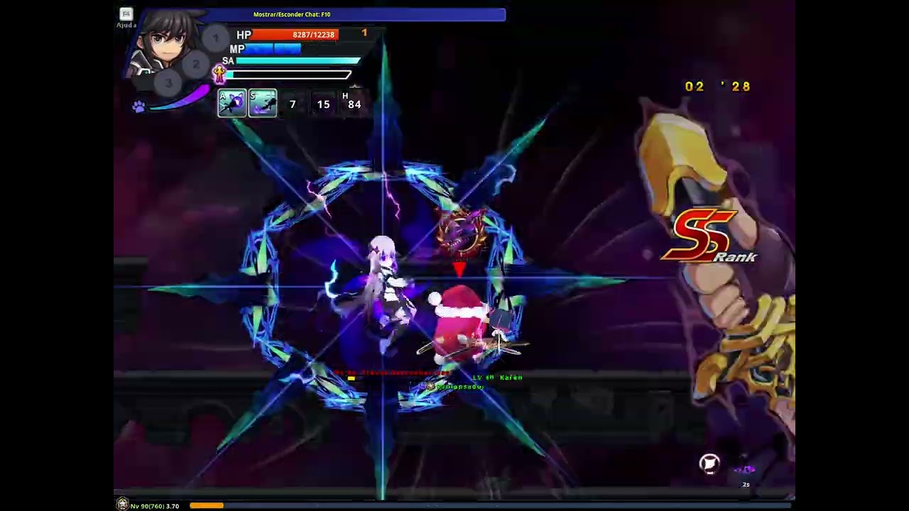 Sieghart Capela da Eternidade Dificuldade Mestre - Solo 05:25 Status 500k - Grand Chase Classic