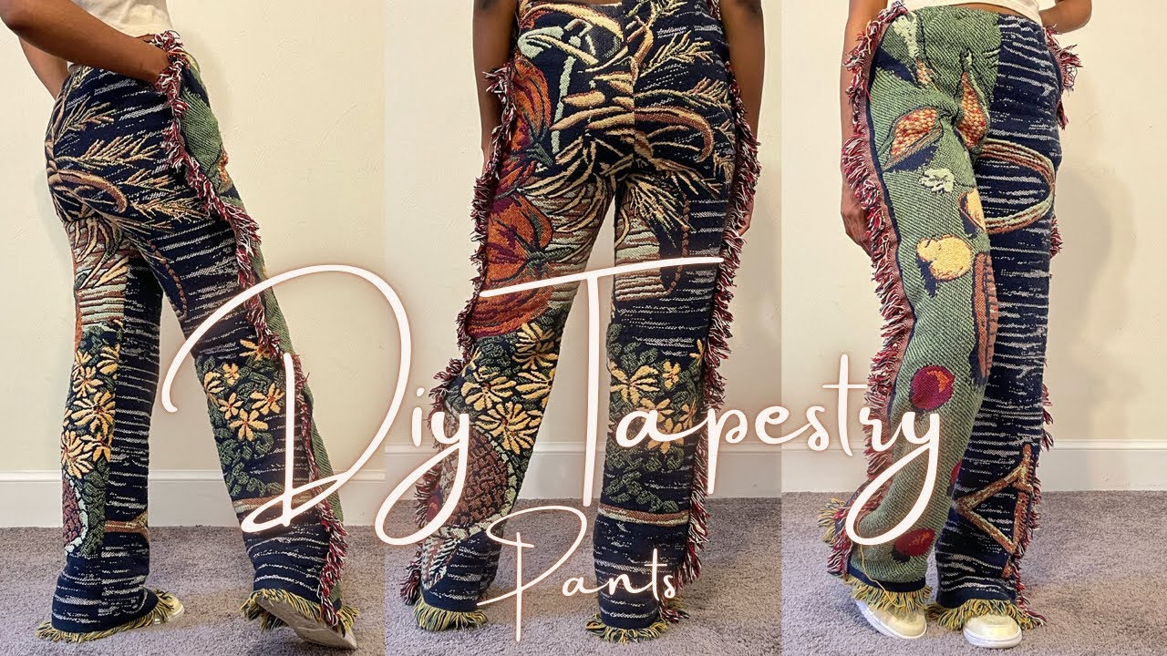 DIY Tapestry/ Blanket Pants | *POCKETS INCLUDED* | THRIFT FLIP