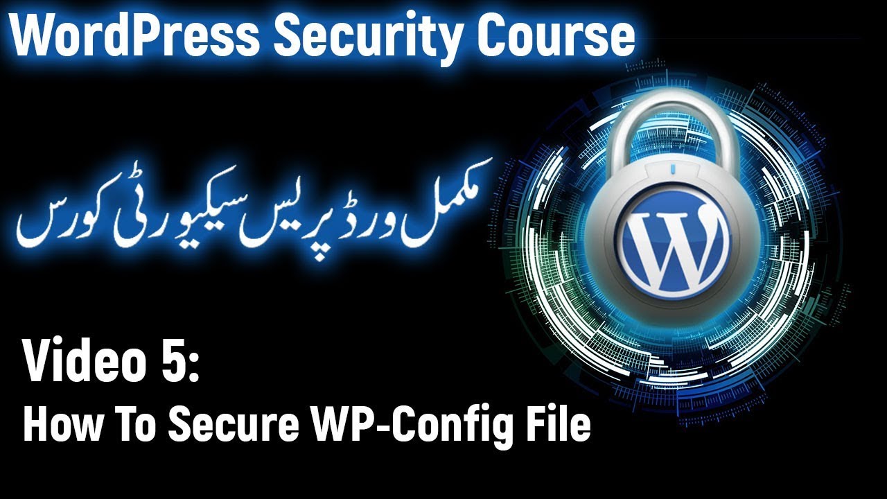 How To Secure Wp Config File(Urdu/Hindi)