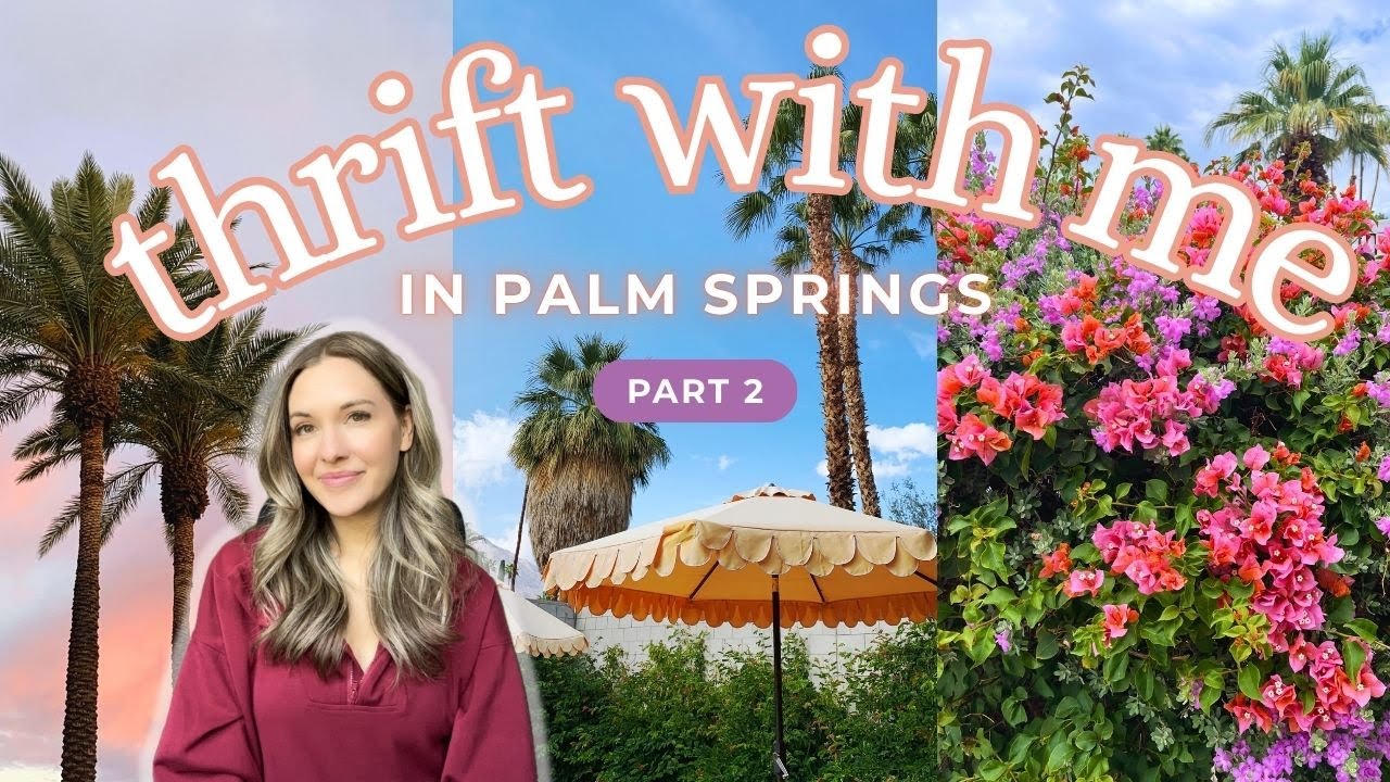 Thrifting in Palm Springs with my Husband at 6 Stores + Try On Haul!