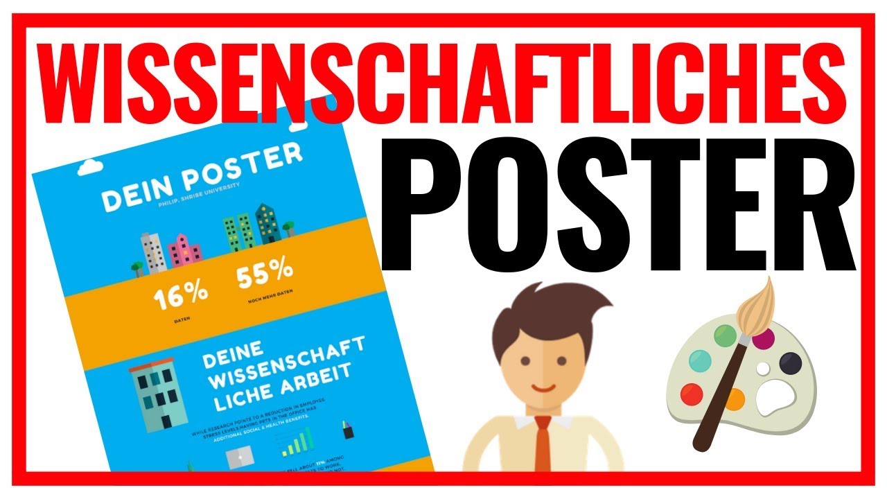 Wissenschaftliches Poster erstellen | 3 goldene Regeln f&uuml;r ein atemberaubendes Design 🎨