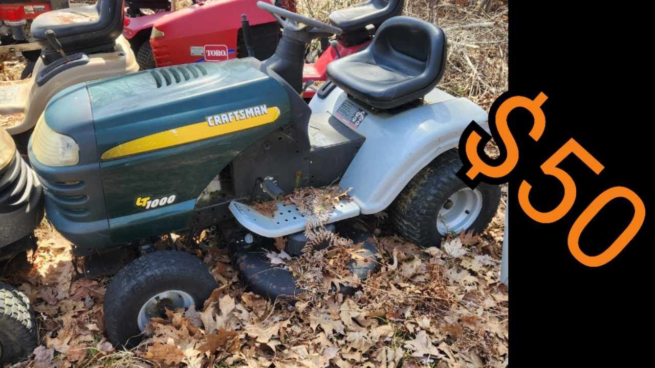 Tractor Hunting: Craftsman LT1000 $50