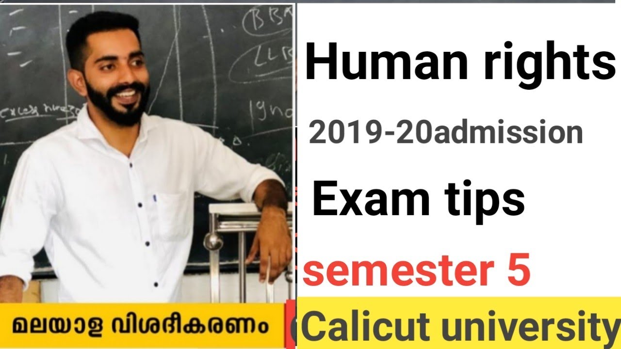 Human rights. calicut university. module. exam. tips. question. answer. semester. five