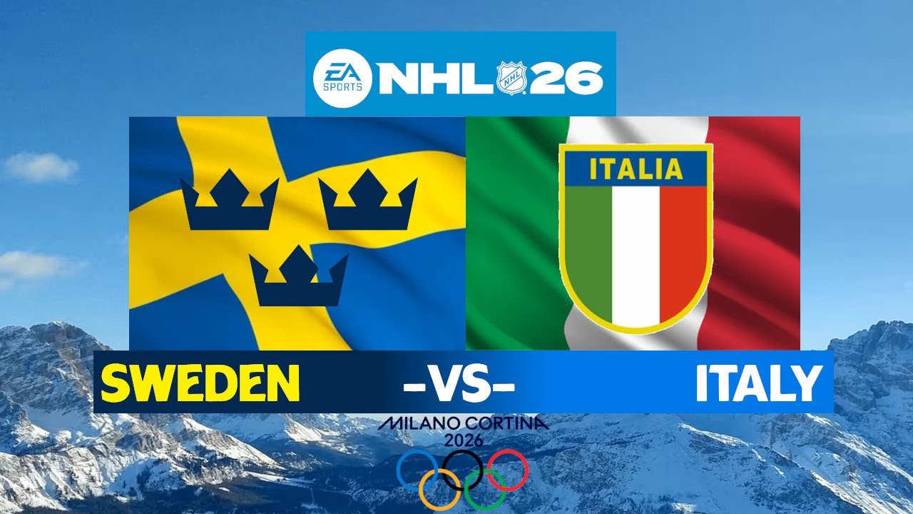 NHL 26 | Winter Olympics Simulation  | Sweden - Italy | Highlights | PS5