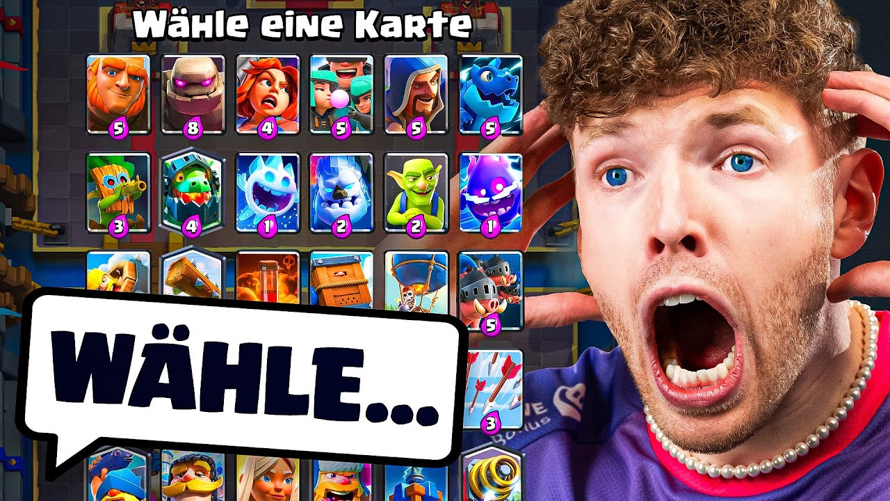 😱🤯IHR WÄHLT MEINE KARTEN, BIS ICH RAUSFLIEGE... (Ich verzweifle) | Clash Royale Deutsch