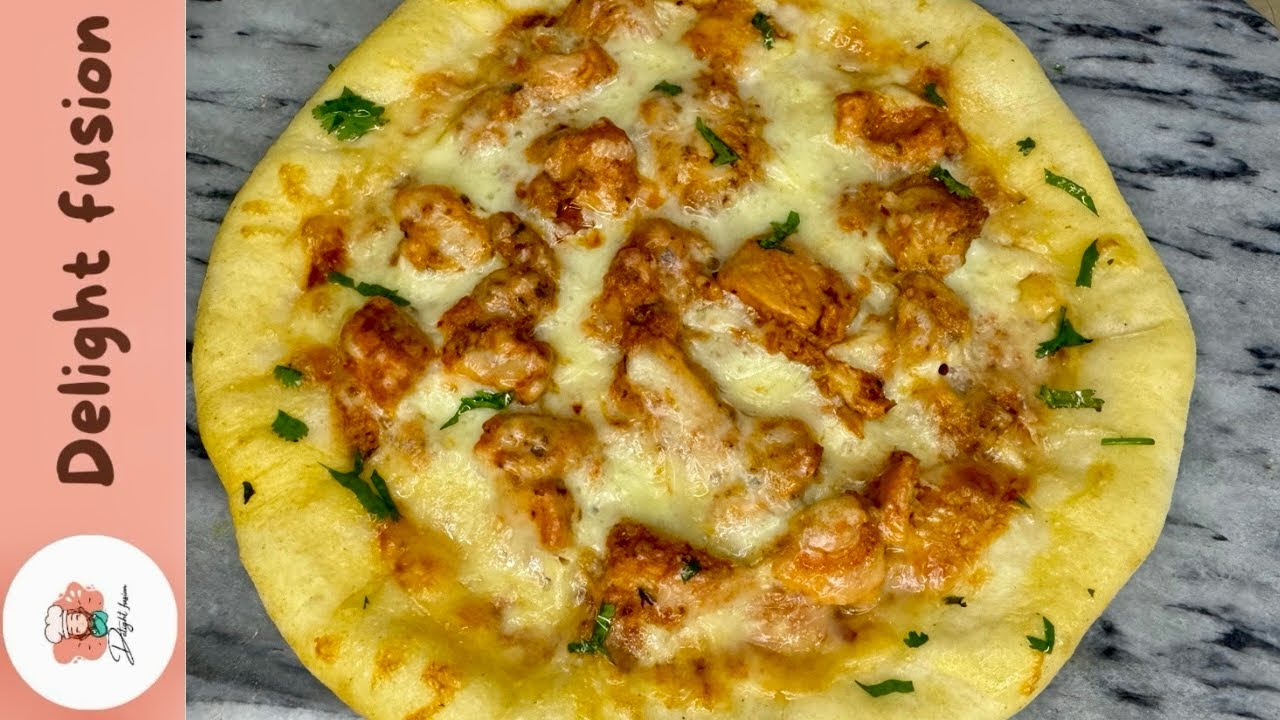 Super soft & creamy chicken pide recipe by delight fusion 😍 | turkish flat bread