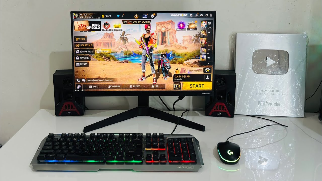 Играю в Free Fire на игровом ПК 🖥️ | 200 000 ПК😱