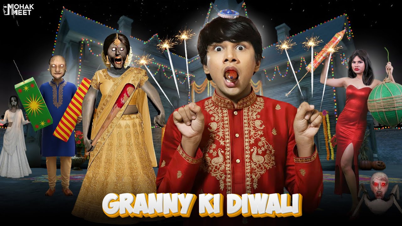 GRANNY , DIWALI PARTY AUR BITWA KI GIRLFRIEND : ग्रैनी | HORROR GAME GRANNY - SLENDRINA | MOHAK MEET