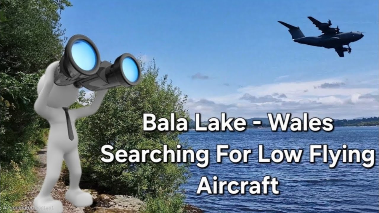 Huge A400 Atlas Swoops Down Low Over The Lake 