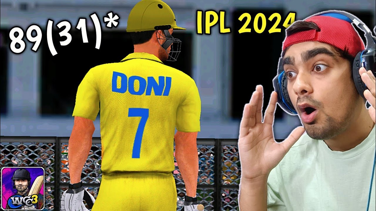 MS Dhoni 89(31)* CSK Vs GT WCC3 IPL 2024