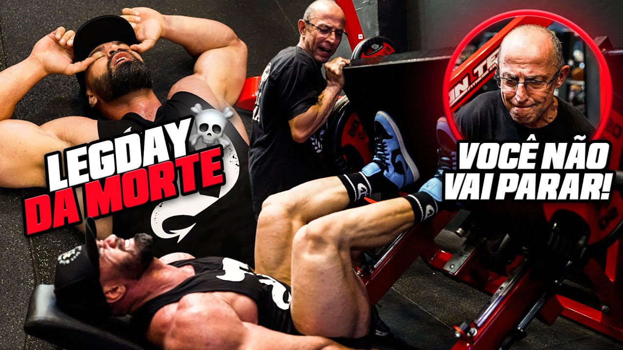 MONSTRO DO ACRE X JOHANN SCHATZ | TREINO DE PERNAS INSANO