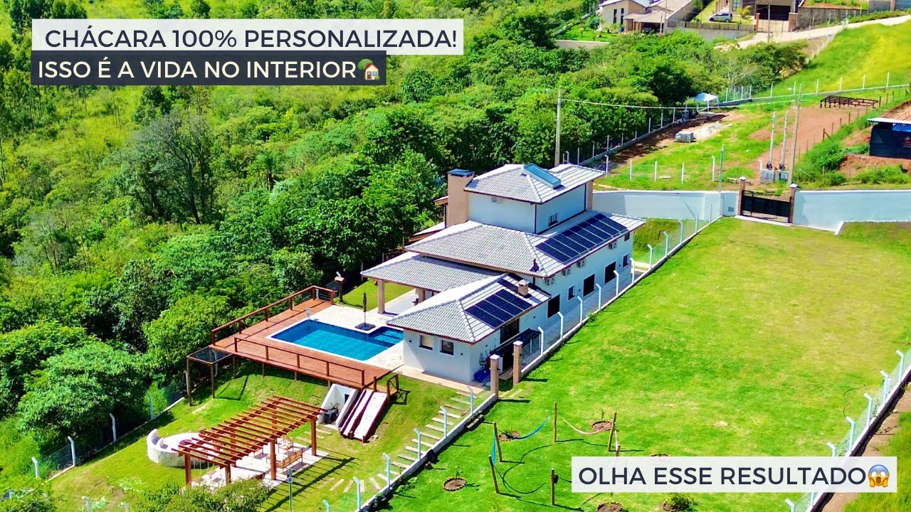 Do Terreno ao Sonho Realizado🏡: Chácara Completa Entregue em Pinhalzinho