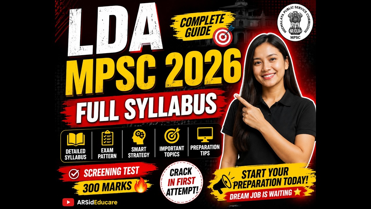 #LDA MPSC2026 #MPSCMeghalaya #GovtJobPreparation #ExamStrategy@arsid.educare2448