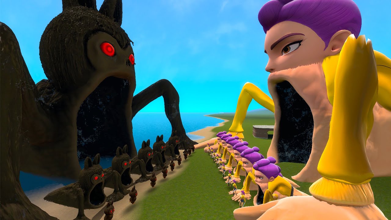 NEW CURSED LABUBU SEA EATER VS ALL RUMI SEA EATER FROM K-POP DEMON HUNTERS In Garry's Mod!
