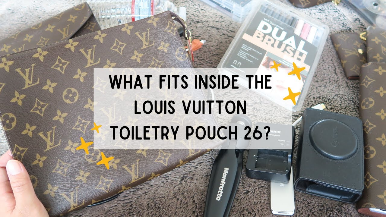 Что помещается внутри косметички Louis Vuitton 26 | Необходимые вещи, электроника и принадлежност...