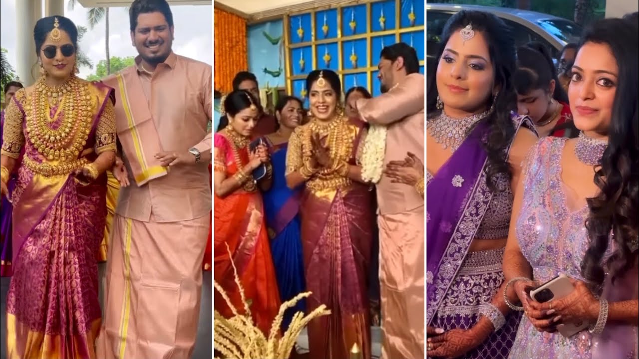 நடிகை ஜனனி ஐயர் தங்கை திருமண வீடியோ 💖அக்கா நீ பக்கத்துல நில்லு |Janani Iyer Sister Marriage Video🥰