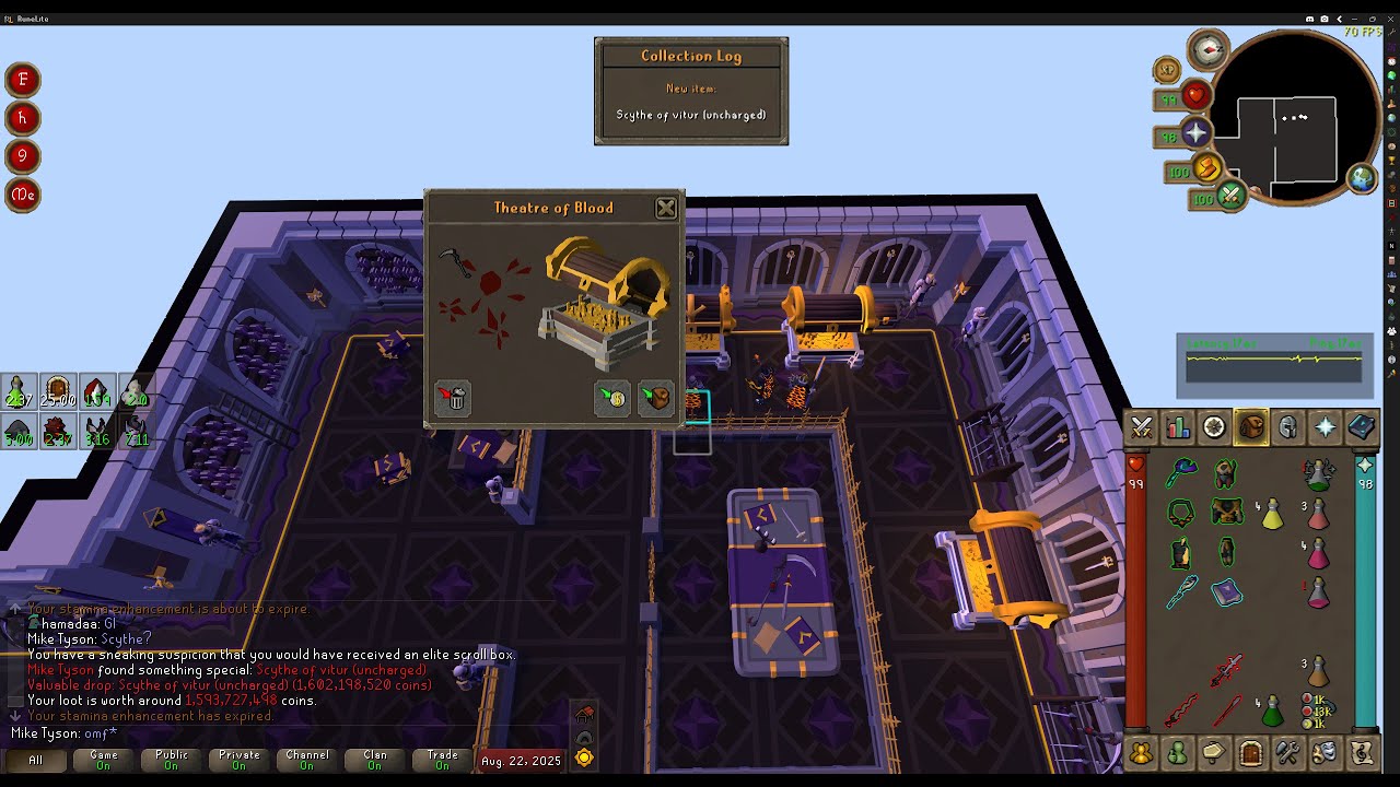 OSRS TOB Hard Mode (HMT) Full Run – No Commentary | World 416 | RSN: Mike Tyson